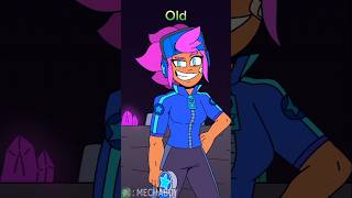 old vs new star shelly brawlstars brawlstarsanimation edgar [upl. by Annaeoj]