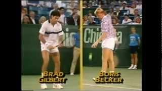 Boris Becker vs Brad Gilbert 1989 Cincinnati 15 [upl. by Amelita631]