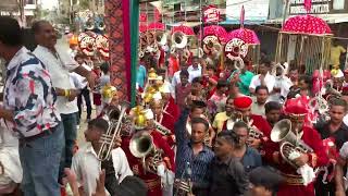 Shiv Bharat Ambala Cantt Sunit Band Shahabad 🎷Nache Bhola Bam Bam Best Bhajan 💛👌🏻 [upl. by Lan]