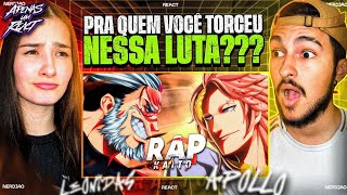 Apenas um react  Apolo vs Leonidas  Bela luta  Kaito Shuumatsu no Valkyrie [upl. by Nnylirret]