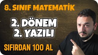 8Sınıf Matematik 2Dönem 2Yazılı Soruları  2024 [upl. by Aelyak]