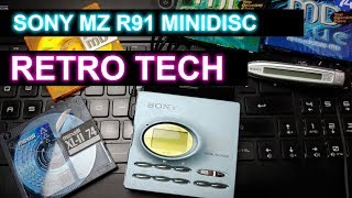 Sony MZ R91 Minidisc Player Recorder  Retro Tech [upl. by Rehpotsirhk613]