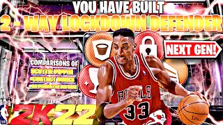 HOW TO MAKE THE BEST LOCKDOWN DEFENDER BUILD on NBA 2K22 EXACT TOXIC SCOTTIE PIPPEN BUILD [upl. by Elgna658]