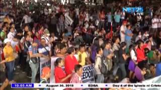 Update on Iglesia Ni Cristo peaceful assembly in EDSA [upl. by Gisele]