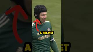 Why PETR ČECH always wears a HELMET 🤔⚽  Shorts Football [upl. by Einniw]