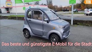 Kabinenroller Flow das ideale Mini EAuto für die Stadt und Kurzstrecke Elektromobil EMobil 45 kmh [upl. by Jala]