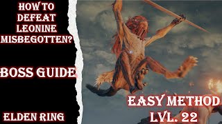 How to Cheese Scaly Misbegotten in Elden Ring Easy Kill [upl. by Aihsad]