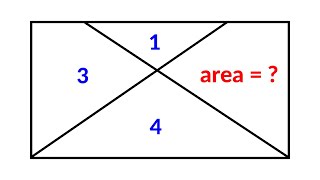 Find the missing area  A Very Nice Geometry Problem [upl. by Lemak496]