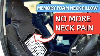 BEST Neck Pillow for Cars  Drive Stress amp Strain Free  Memory Foam  Washable  TravelTECH [upl. by Delmor587]