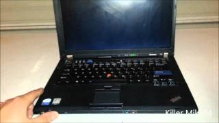 Unboxing amp Overview Lenovo Thinkpad T61 Core 2 Duo T7300 20GHz [upl. by Mosa]