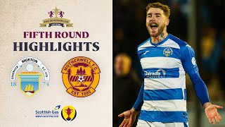 Greenock Morton 21 Motherwell  Scottish Gas Mens Scottish Cup Fifth Round Highlights [upl. by Ettennaj830]