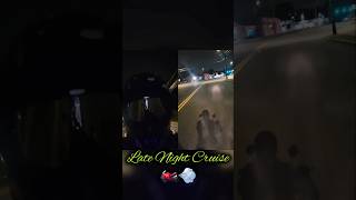 Late Night Cruise 🤙🏍💨 motovlog bikelife motorcycle honda yamaha shorts short vibes rider [upl. by Oletta]