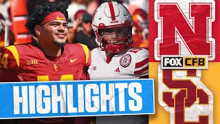 Nebraska Cornhuskers vs USC Trojans Highlights  FOX College Football [upl. by Aynatal]