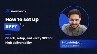 How to setup SPF record in your DNS  Saleshandy [upl. by Nahtal77]