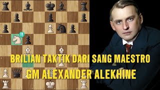 ALEXANDER ALEKHINE STYLE KORBANKAN DUA BENTENG ‼️ [upl. by Asli]