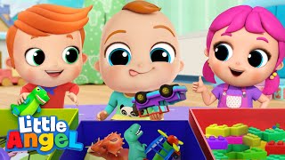 Lets Tidy Up Clean Up Song  Kids Songs amp Nursery Rhymes by Little Angel [upl. by Yelwah]