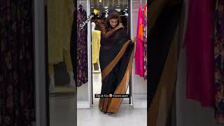 😱😱 woww your favourite BLACK 🖤 colour New collection zipampgo😍 gown saree 😎 [upl. by Haidebez211]