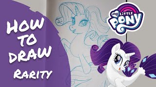 How To Draw Seapony Rarity from My Little Pony The Movie [upl. by Limbert633]