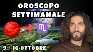 OROSCOPO DELLA SETTIMANA DAL 9 AL 16 OTTOBRE [upl. by Atikahc]