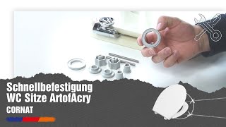 ANLEITUNG  Schnellbefestigung WC Sitze ArtofAcryl CORNAT [upl. by Jerri]