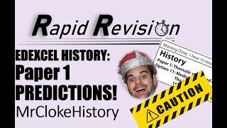 Exam Predictions Paper 1 2024 Edexcel GCSE History [upl. by Brita]