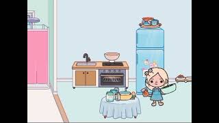 How to make boba tea in Toca Boca bobaplays [upl. by Fennie]