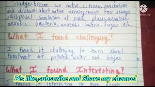 Class 7 Chapter 18 Wastewater Story learner diary Class 7 Science  LearningGuruji [upl. by Enahpad]