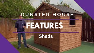 Premium Plus Sheds Features  Ultimate Garden Storage Solution  Dunster House [upl. by Odrick]