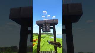 Working Guillotine in Minecraft shorts minecraft [upl. by Llacam]