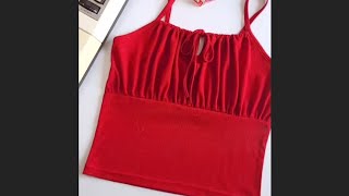 How to make sleeveless top beautiful design very easy top cutting and stitching ideas [upl. by Schiro]