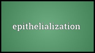 Epithelialization Meaning [upl. by Nrubyar]