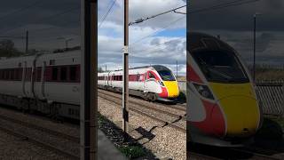 LNER Class 800 Azuma Passing Through Thirsk Station At Speed 280924 [upl. by Jyoti]