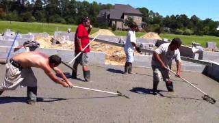 10 yd Garage Concrete Pour  pt1 [upl. by Abigale]