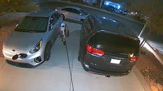 Thief tries to steal EV cable from outside Henderson home EV charging stations nationwide target [upl. by Hartzke]