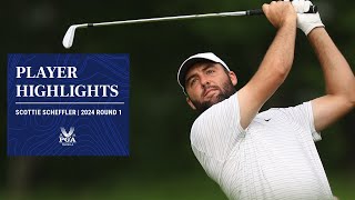 Scottie Scheffler Hits 4Under 67  Round 1 Highlights  2024 PGA Championship [upl. by Donelle]