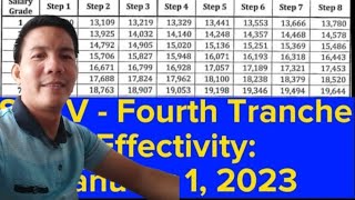 2023 SALARY INCREASE FOURTH TRANCHE  SSL5 SALARY TABLE SCHEDULE  GOVERNMENT EMPLOYEES [upl. by Nitsrek]