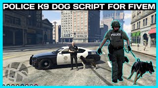 POLICE K9 DOG 🐕 SCRIPT FREE  FiveM Roleplay Scripts  FiveM Tutorial 2023  MJ DEVELOPMENT [upl. by Buyse]