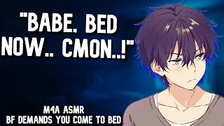 Needy Boyfriend Demands Cuddles ASMR Sleep Aid Black Screen M4A 1 Hour Arcadian Audios [upl. by Aicerg]