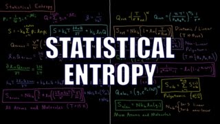 Chemical Thermodynamics 48  Statistical Entropy [upl. by Nytsirhc]