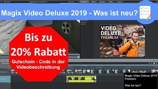 Magix Video Deluxe 2019  Was ist neu Kurzvorstellung der Neuheiten in deutsch [upl. by Gage]