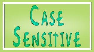 Case Sensitive Definition What is Case Sensitive  Learn English  The Free Dictionary [upl. by Torr]