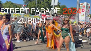 Street Parade 2024 Zurich Walking Tour  Switzerland smartphone 4k festival streetparade [upl. by Drhacir]