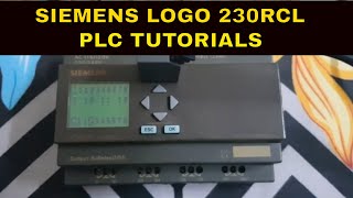 Siemens Logo Plc 230RCL Tutorial  How to Program in Siemens Logo Plc 230RCL [upl. by Latreece]