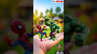 Little Spiderman and hulk dance spiderman marvel avengers hulk shortvideo shorts short [upl. by Perice]