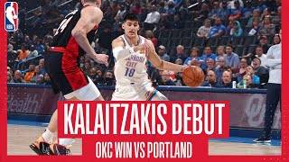 🇬🇷 GEORGIOS KALAITZAKIS starts in OKC Thunder DEBUT and has IMPRESSIVE 17 POINTS Highlights ⛈️ [upl. by Lunsford]