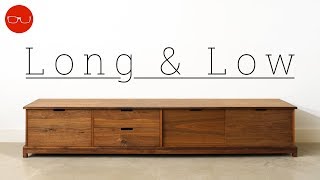 Mid Century Modern TV Stand  Woodworking [upl. by Rosabel]