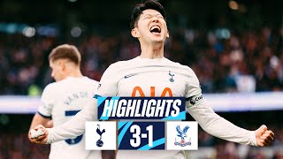 TOTTENHAM HOTSPUR 31 CRYSTAL PALACE  PREMIER LEAGUE HIGHLIGHTS  WERNER ROMERO amp SON SECURE WIN [upl. by Downall893]