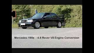 Mercedes 190e  46 Rover V8 Engine Conversion [upl. by Ceevah]