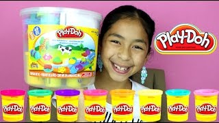 Tuesday Play Doh Huge Play Doh Bucket Farm Animals B2cutecupcakes [upl. by Vyner761]