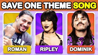 Save One Drop The Other WWE Wrestlers🎶 Male vs Male Theme Song Challenge 🎧😮❤️‍🔥 [upl. by Lancaster337]